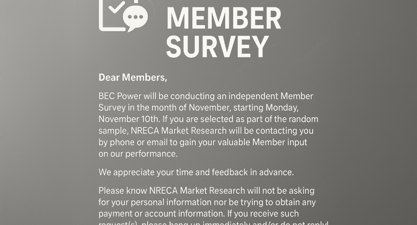 2025 Member Survey Bartlett Electric Cooperative